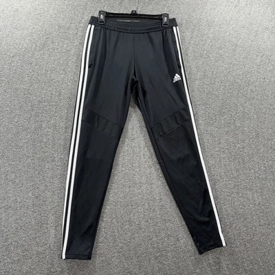 Adidas AEROREADY Track Pants Mens Medium Tapered Athletic Fit White Stripes - Image 1 of 4