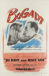 To Have and Have Not Film Movie Poster plakat Print Wall Art - Bild 1 von 2