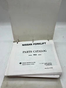 Nissan Forklift Parts Catalog Model FO3 Series C-F160 SKU Y - Picture 1 of 1
