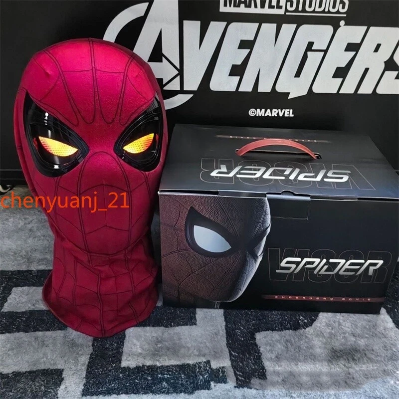 EE. UU.! 1:1 Spiderman Casco Completo Máscara Usable Control Remoto Ojos Juegos con disfraces Utilería Regalo Foto 1 de 4