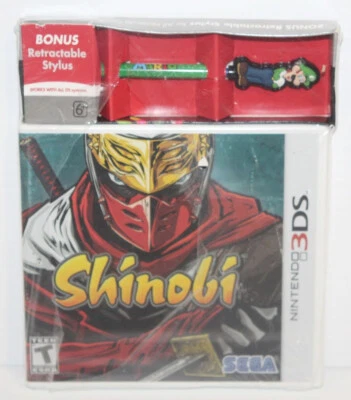New NIP - Shinobi Nintendo 3DS 2011  - Luigi Retractable Stylus Bonus Edition - Image 1 of 4