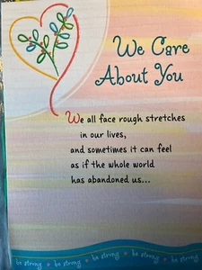 New Blue Mountain Arts Card WE CARE ABOUT YOU  - Picture 1 of 3