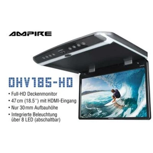 AMPIRE OHV185-HD Full-HD TFT Deckenmonitor 47cm (18.5") mit HDMI-Eingang  NEU - Picture 1 of 10