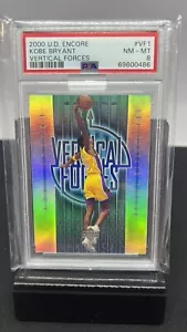 2000 Upper Deck Encore Kobe Bryant #VF1 PSA 8 N/MINT Vertical Forces Basketball - Foto 1 di 2