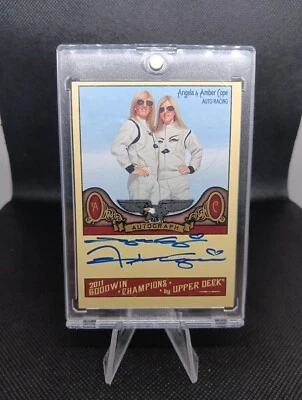 2011 Upper Deck Goodwin Champions - ANGELA & AMBER COPE - Dual Autograph Racing - Image 1 of 4