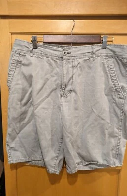 Pantalones Cortos OP Para Hombre 38 Pantalones Cortos Verano Informales Algodón Beige/Gris Foto 1 de 3