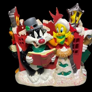 warner brothers store candle holder 1999 bugs bunny road runner taz tweety don - Picture 1 of 19