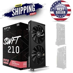 Graphics Card AMD Radeon RX 6600 8GB GDDR6 Gaming Video Card HDMI DP - Picture 1 of 8