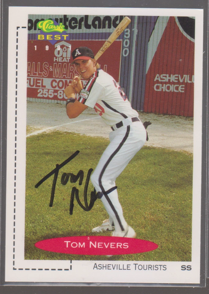 Autographed 1991 Classic Best Tom Nevers - Asheville Tourists - Image 1 of 1