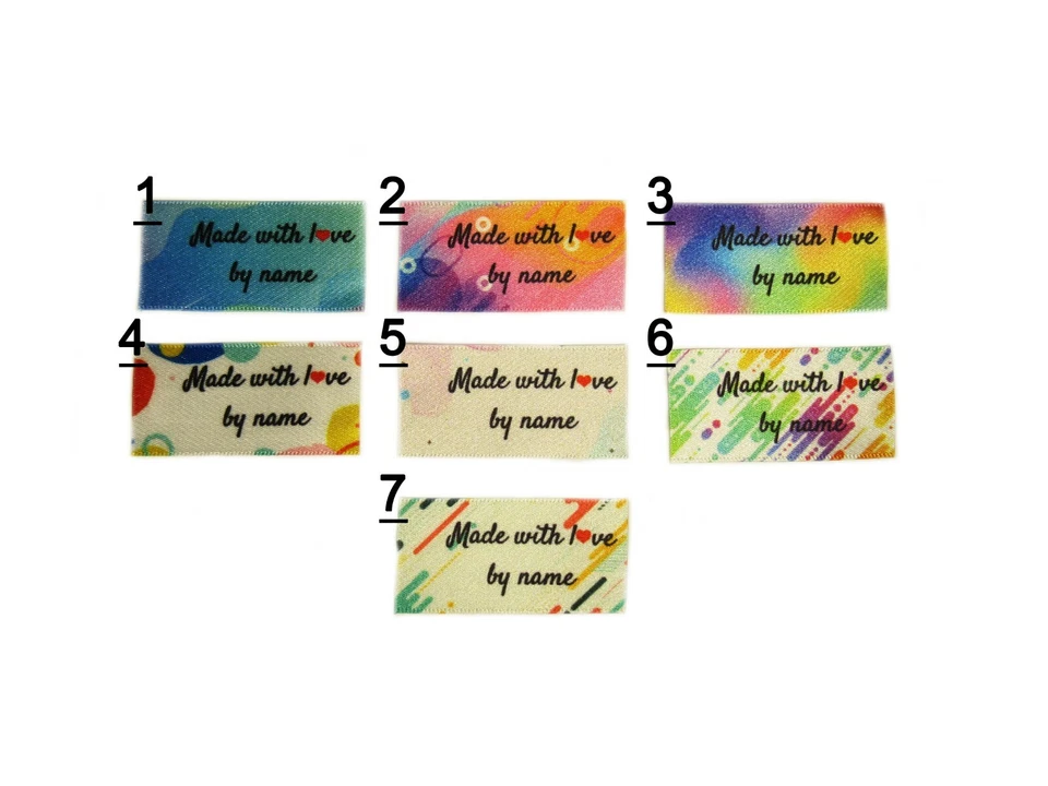 CAMBRIDGE PERSONALISED Maßanfertigung mit Liebe nach Ihrem Namen Kleidung Kleideranhänger Etiketten 40 x 25 mm