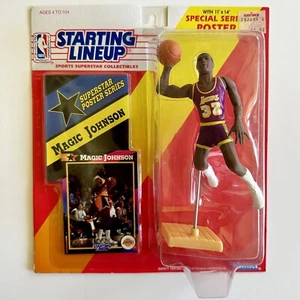 1992 MAGIC JOHNSON Starting Lineup/NEVER OPENED/FACTORY SEALED/Card + Poster๐๐ - Picture 1 of 6