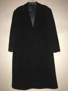 Andrew Fezza Size 40 Cashmere Blend Italy Gray Winter Coat Men High Quality - Picture 1 of 7
