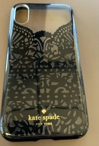 Kate Spade Flexible Hardshell Case for iPhone X - Lace Cage Black. NEW - Picture 1 of 2