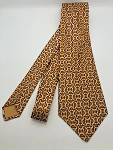 Corbata vintage con broche dorado de Prince Consort para hombre 57" de largo por 4" de ancho - Imagen 1 de 7