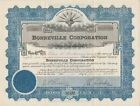 Bonneville Corporation - Stock Certificate 1934 Utah Scripophily