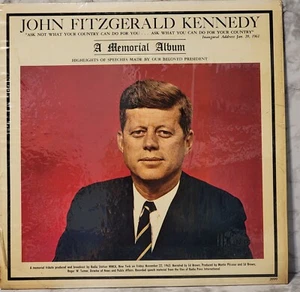 John Fritzgerals Kennedy Memorial Album Speech Highlights 1963 Vintage Vinyl LP - Imagen 1 de 5