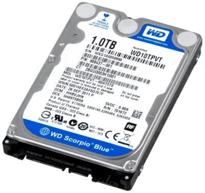Hard Drive WD Blue WD10TPVT 1TB 5.2K 8MB SATA II 2.5'' - Image 1 of 3