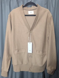 Folk - Elbow - Mink / Brown - Cardigan - Mens - Medium - BNWT - Picture 1 of 7