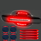 8x Red Reflective Sticker Decal Car Door Handle Bowl Cup Anti-Scratch Protector