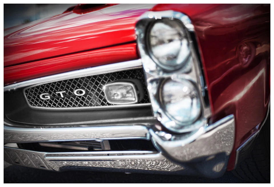 1967 Pontiac GTO Photo Print 13x19 Art Garage Tempest 1966 Hardtop 389 400 Red - Image 1 of 1