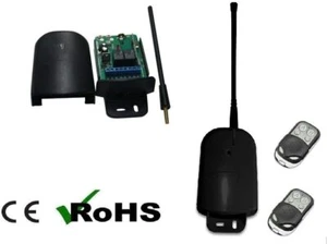 KIT RICEVENTE PER ESTERNO 2 CANALI 2 TELECOMANDI 433 MHZ CANCELLI SERRANDE LUCI - Imagen 1 de 2