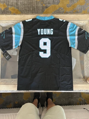 Bryce Young Jersey NEW Mens Large Black Stitched Carolina Panthers Cover