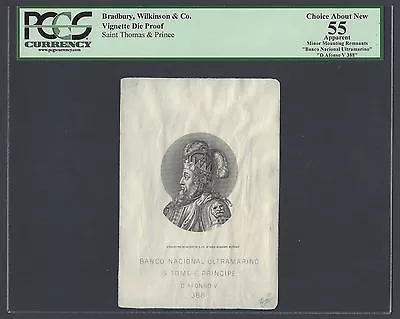 Saint Thomas & Prince Vignette Die Proof D. Afonso V , King of Portugal   - Image 1 of 2