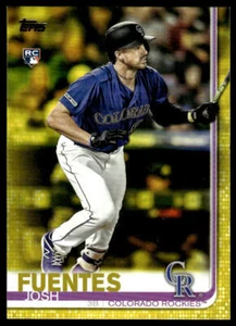 2019 Topps Update Josh Fuentes #US294 Walgreens Yellow RC Colorado Rockies - Picture 1 of 2