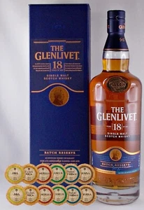 Glenlivet 18 Jahre Single Malt Whisky Whiskey + 12 Edelschokoladen 6 Sorten - Bild 1 von 4