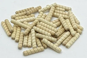 Tasselli Legno 1/4" X 1 1/4" Spirale Betulla 50/100 pz Funghi Lavorazione Legno Spine USA - Foto 1 di 7