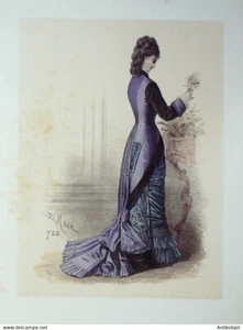 Gravure de mode L'élégance parisienne 1873 n°733 - Picture 1 of 1