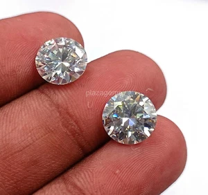 Loose CVD Lab-Grown Diamond 3 Ct Round (D - VVS1 ) 2 Pcs Certified K - Picture 1 of 6