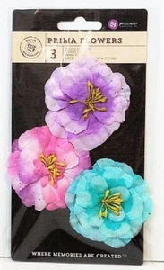 Prima Flower - Joli Pastel Paper Flowers Pink Purple Blue Planner Home 586096 - Picture 1 of 1