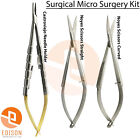 Dental Microsurgery Castroviejo Needle Holder Noyes Spring Shears Suture Forceps