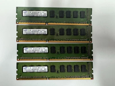 4x M391B2873EH1-CF8 Samsung 1GB PC3-8500E-07-10-D0 Server Memory RAM - Image 1 of 2