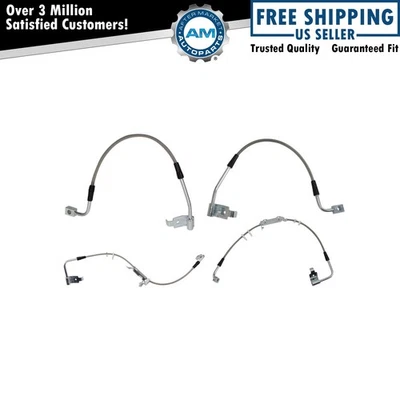 Performance Front and Rear Brake Hose Set For 11-12 Jeep Wrangler - Image 1 of 4
