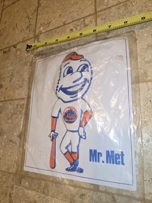 Vintage NEW YORK METS MR MET MASCOT PUFFY ASVERTISING SIGN 1960S NY 3-D PLASTIC - Image 1 of 4
