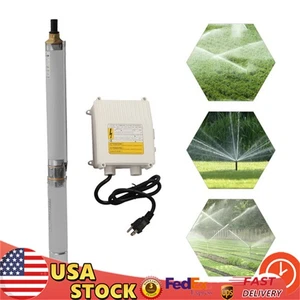 3" AC 110V Water Pump Deep Well Pump Submersible Bore MPPT Controller Kit - Picture 1 of 13