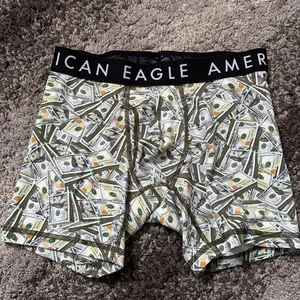 Calzoncillo boxer elástico de algodón American Eagle Outfitters billetes de dólar XS ¡Bonito! - Imagen 1 de 5
