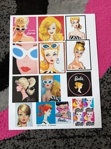 2025 New FACES OF BARBIE Stickers 13 stickers - Picture 1 of 1
