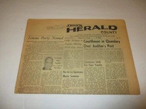 Johnson County Herald newspaper 3/8/1965 Shawnee Mission, Overland Park, Kansas - Picture 1 of 8