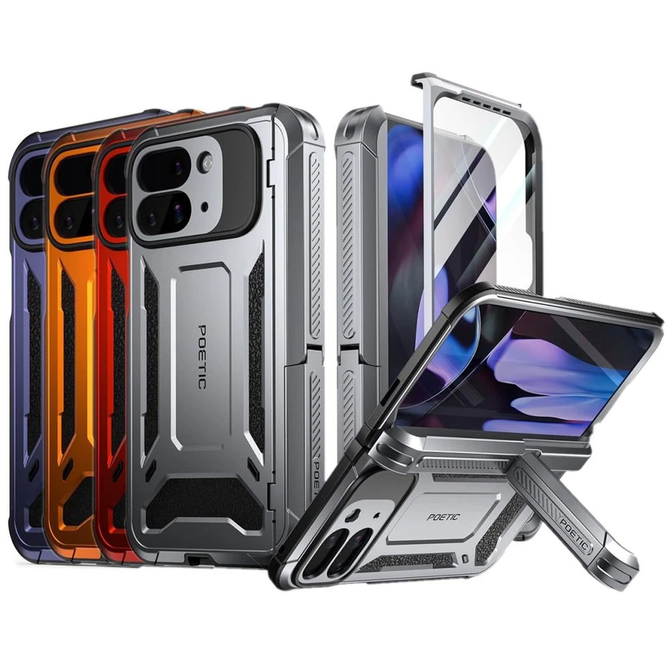 For Google Pixel 9 Pro Fold / Pixel 10 Pro Fold Case Poetic with Kickstand Cover - Image 1 of 4