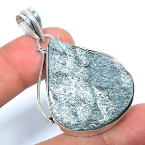 Natürlicher Schweizer grüner Jaspis - Virgin Island handgefertigter antiker Anhänger 1,95" LP5 - Bild 1 von 3