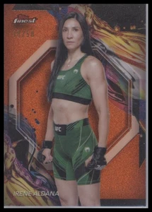2024 Topps Finest UFC #197 Irene Aldana Mandarina Brillo Refractores #/50 - Imagen 1 de 1