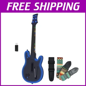 Rechargeable Wireless Guitar Hero Game Controller PS4 PS3 PC - Picture 1 of 9