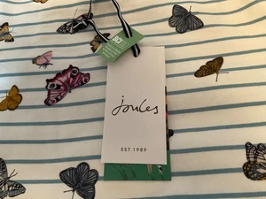 Joules Size 12 Harbour Print Long Sleeved Top Butterflies New with Tags Multi - Picture 1 of 15