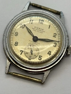 Pierce Vintage Watch Rare Model Gents Screwed Case Back - Image 1 of 4