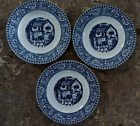 Homer Laughlin 6" Bread & Butter Plate Shakespeare Country Blue Scroll  Set Of 3