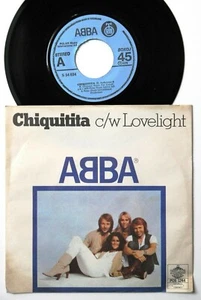 ABBA CHIQUITITA LOVELIGHT 1979 UNIQUE LABEL RARE EXYU 7“PS N/MINT - Picture 1 of 2