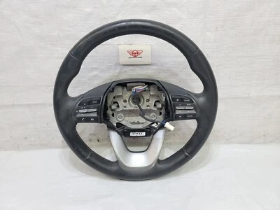 2018-2021 Hyundai Kona Steering Wheel Black Leather OEM 56100-J9380-UN5 - Image 1 of 4
